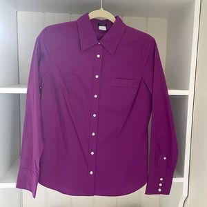 J Crew Vibrant Purple Button Down size Medium